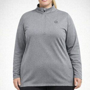 VEIL GARMENTS Spark 1/2 Zip Performance Pullover Modest Wear Black 2XL - NEW